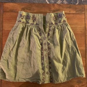 Green skirt